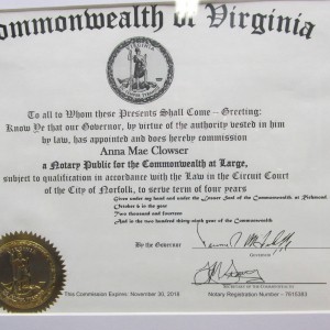 Notary Certificate